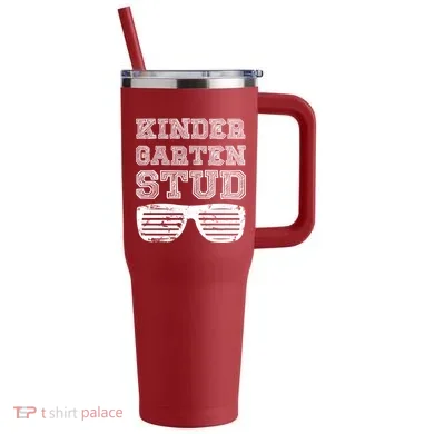 Kindergarten Stud 40oz Vacuum Insulated Stainless Steel Travel Tumbler