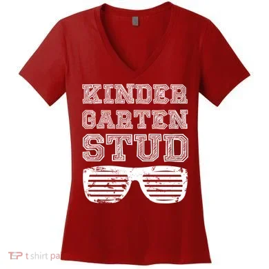 Kindergarten Stud Women's V-Neck T-Shirt