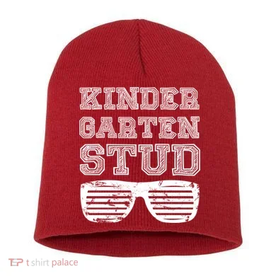 Kindergarten Stud Short Acrylic Beanie