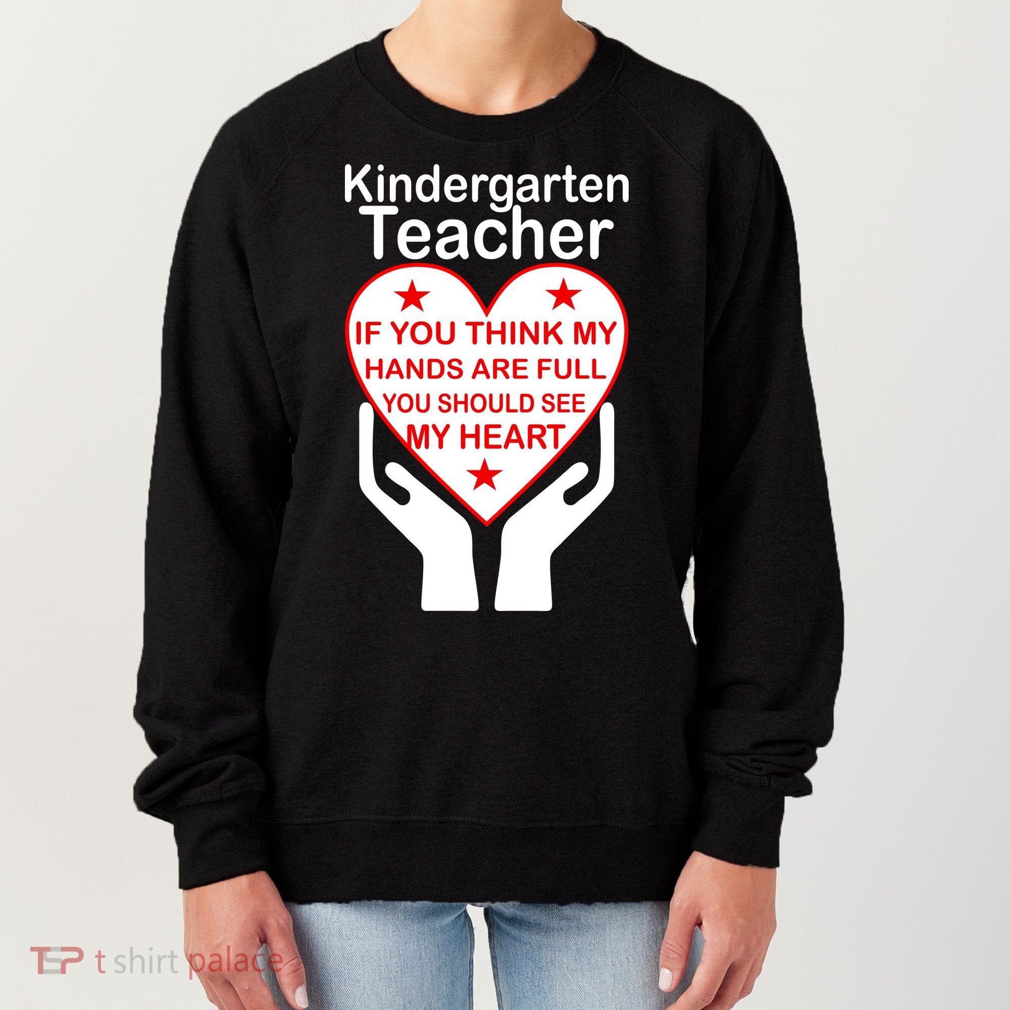 Kindergarten Teacher See My Heart Women's Sweatshirt