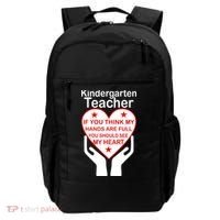 Kindergarten Teacher See My Heart Backpack thumb 0