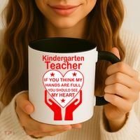 Kindergarten Teacher See My Heart Coffee Mug thumb 3