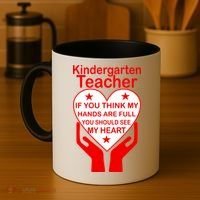 Kindergarten Teacher See My Heart Coffee Mug thumb 4