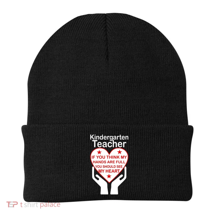 Kindergarten Teacher See My Heart Beanie