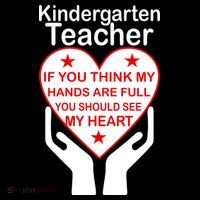 Kindergarten Teacher See My Heart Women's Hoodie thumb 2