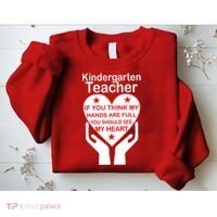 Kindergarten Teacher See My Heart Sweatshirt thumb 2