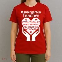 Kindergarten Teacher See My Heart T-Shirt thumb 4