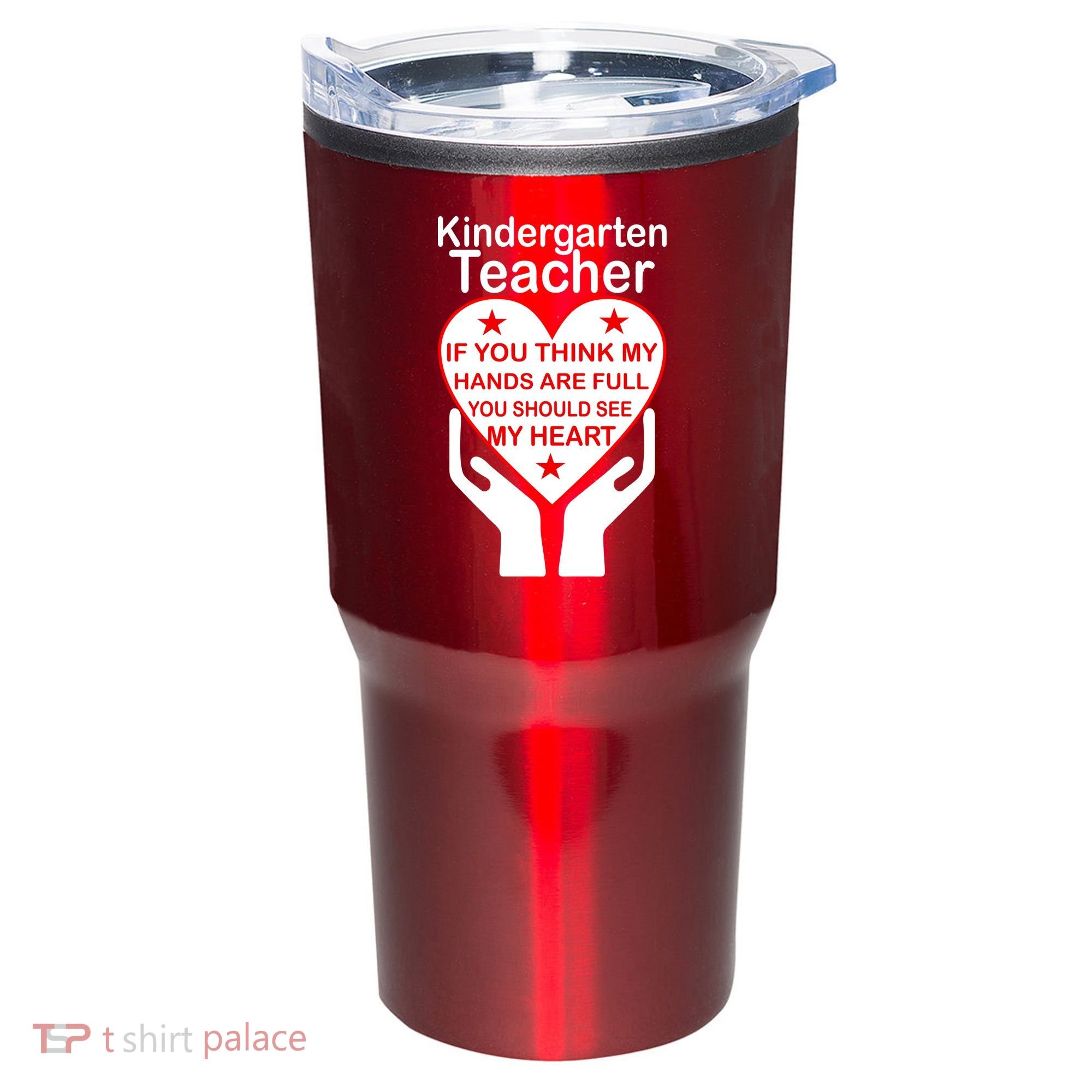 Kindergarten Teacher See My Heart Tumbler
