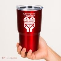 Kindergarten Teacher See My Heart Tumbler thumb 2