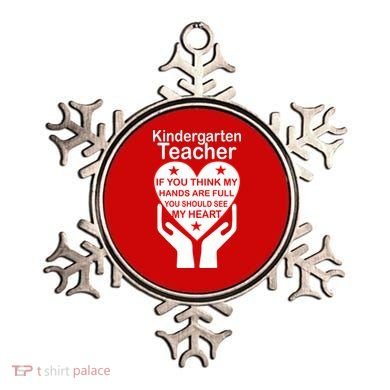 Kindergarten Teacher See My Heart Ornament