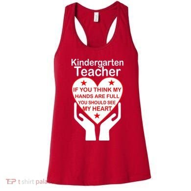 Kindergarten Teacher See My Heart Women's Tank Top