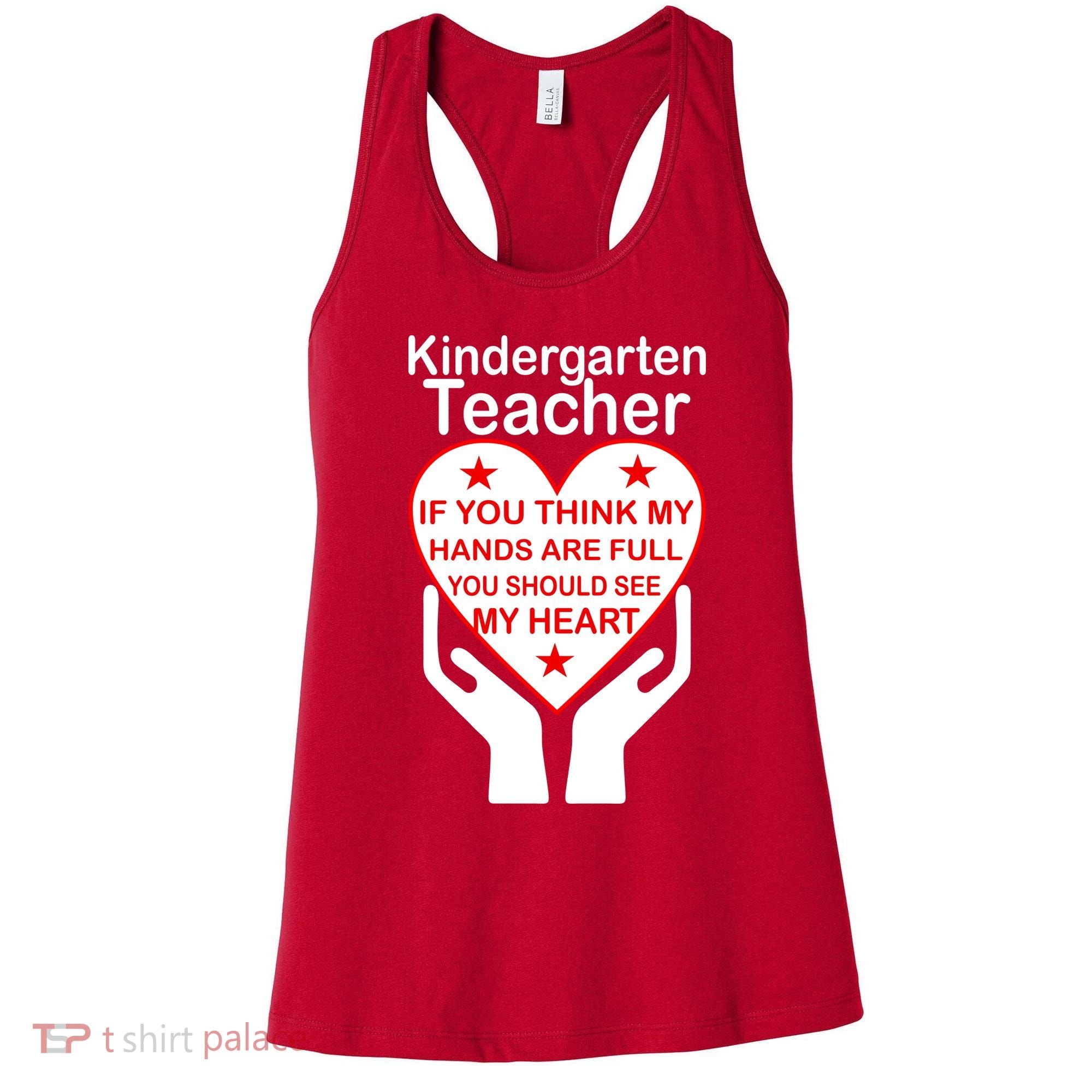 Kindergarten Teacher See My Heart Women's Tank Top