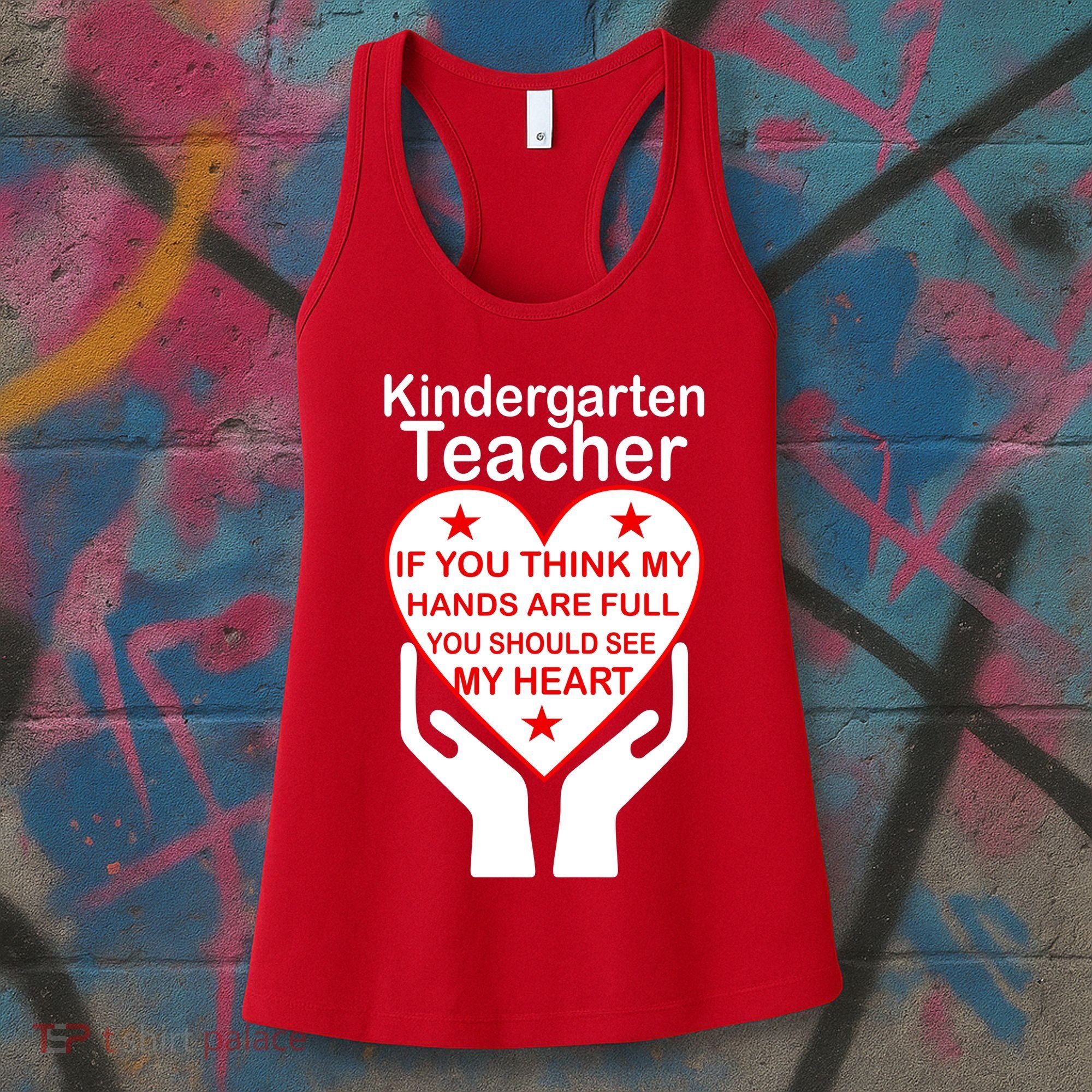 Kindergarten Teacher See My Heart Women's Tank Top