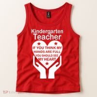 Kindergarten Teacher See My Heart Tank Top thumb 2