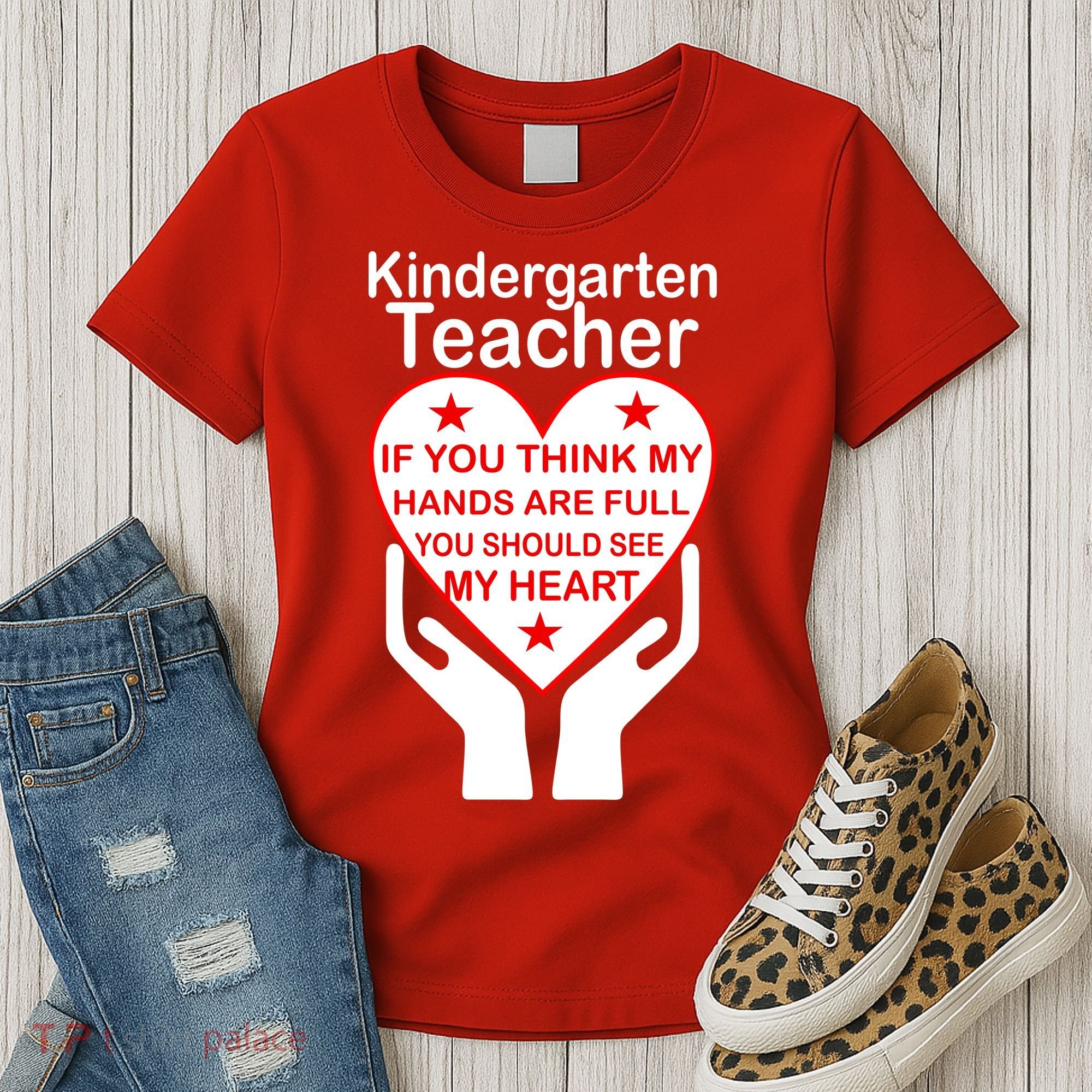 Kindergarten Teacher See My Heart Women's T-Shirt