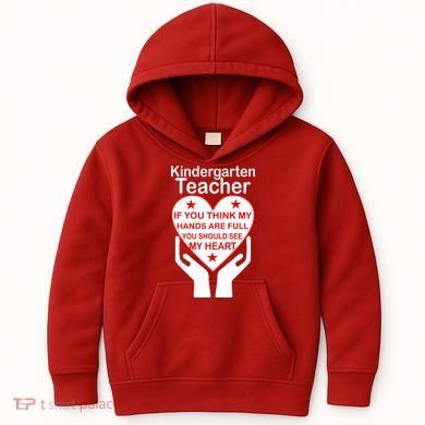 Kindergarten Teacher See My Heart Kids Hoodie