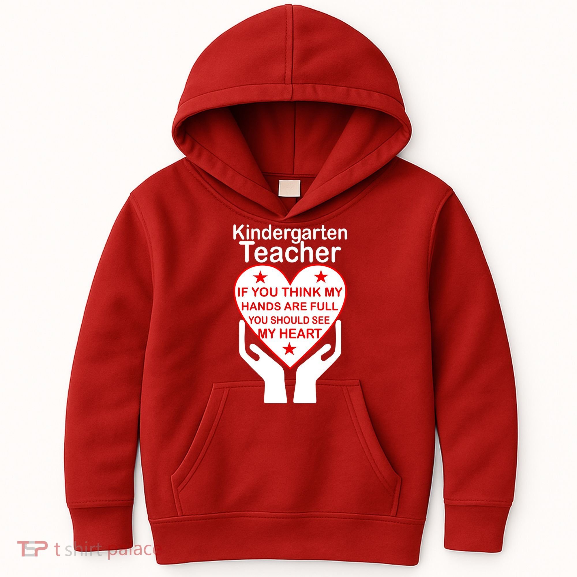 Kindergarten Teacher See My Heart Kids Hoodie