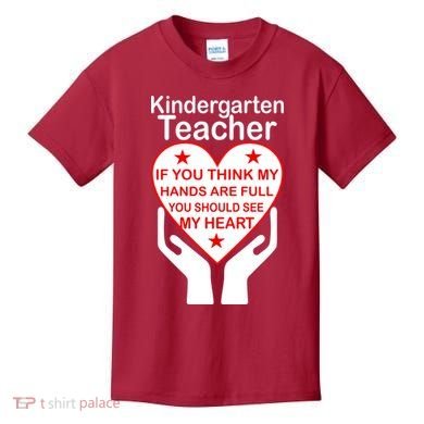 Kindergarten Teacher See My Heart Kids T-Shirt