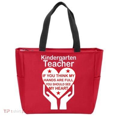 Kindergarten Teacher See My Heart Tote Bag