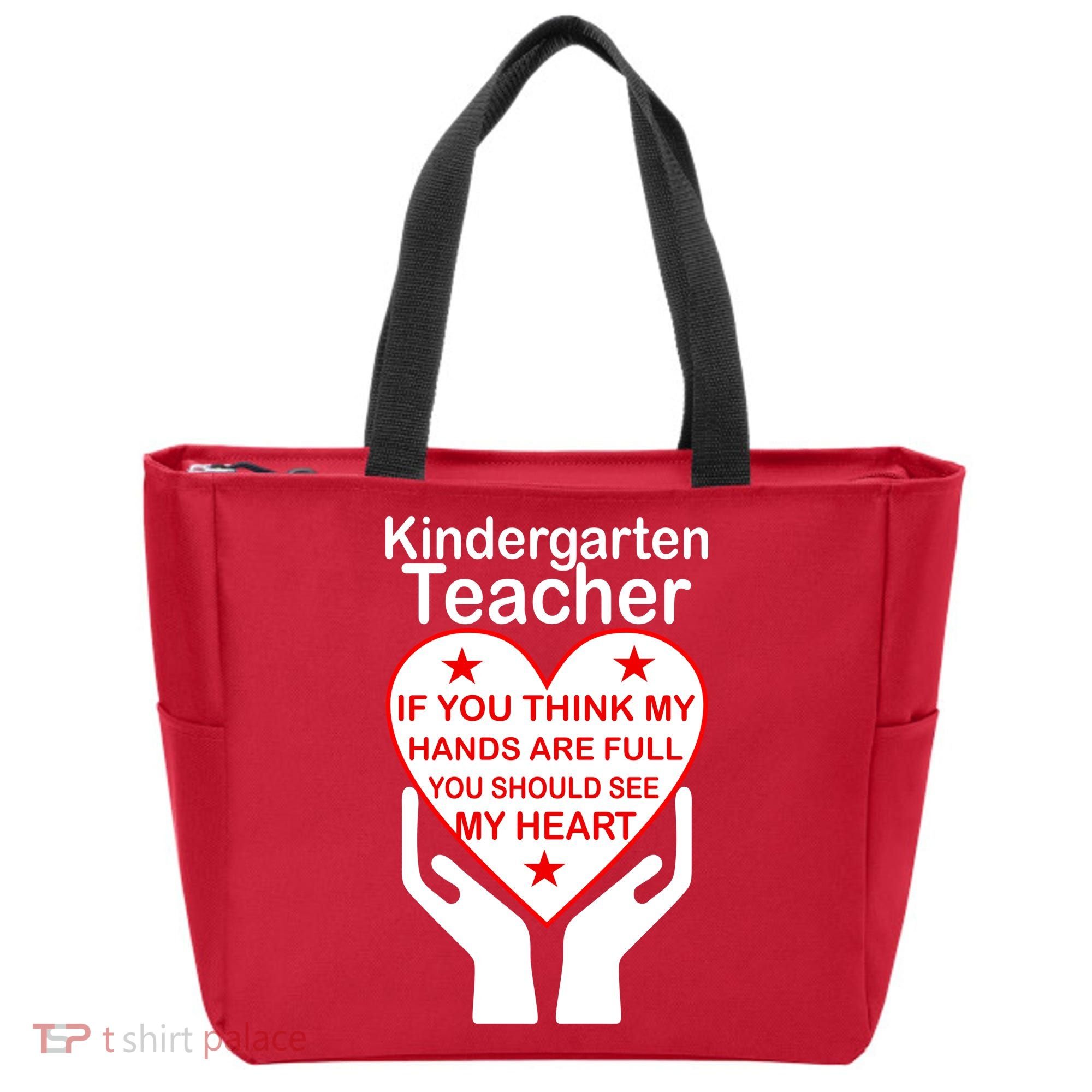 Kindergarten Teacher See My Heart Tote Bag