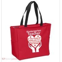 Kindergarten Teacher See My Heart Tote Bag thumb 2