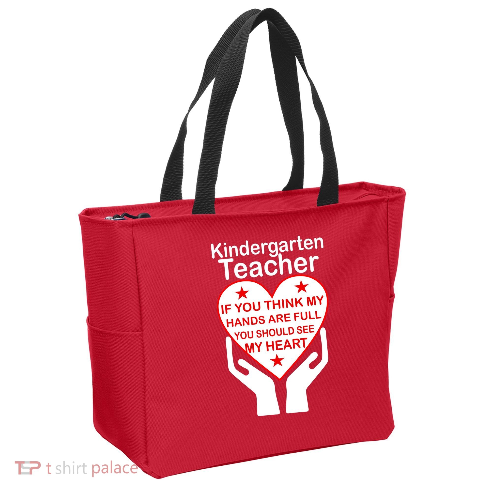 Kindergarten Teacher See My Heart Tote Bag
