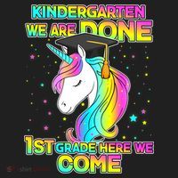 Kindergarten We Are Done 1st Grade Here We Come Beanie thumb 2