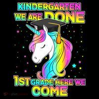 Kindergarten We Are Done 1st Grade Here We Come Women's Hoodie thumb 2