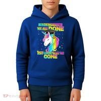 Kindergarten We Are Done 1st Grade Here We Come Kids Hoodie thumb 4