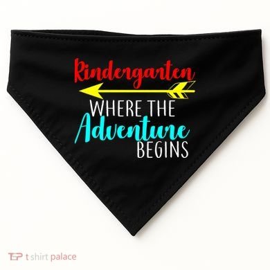 Kindergarten Where The Adventure Begins USA-Made Doggie Bandana