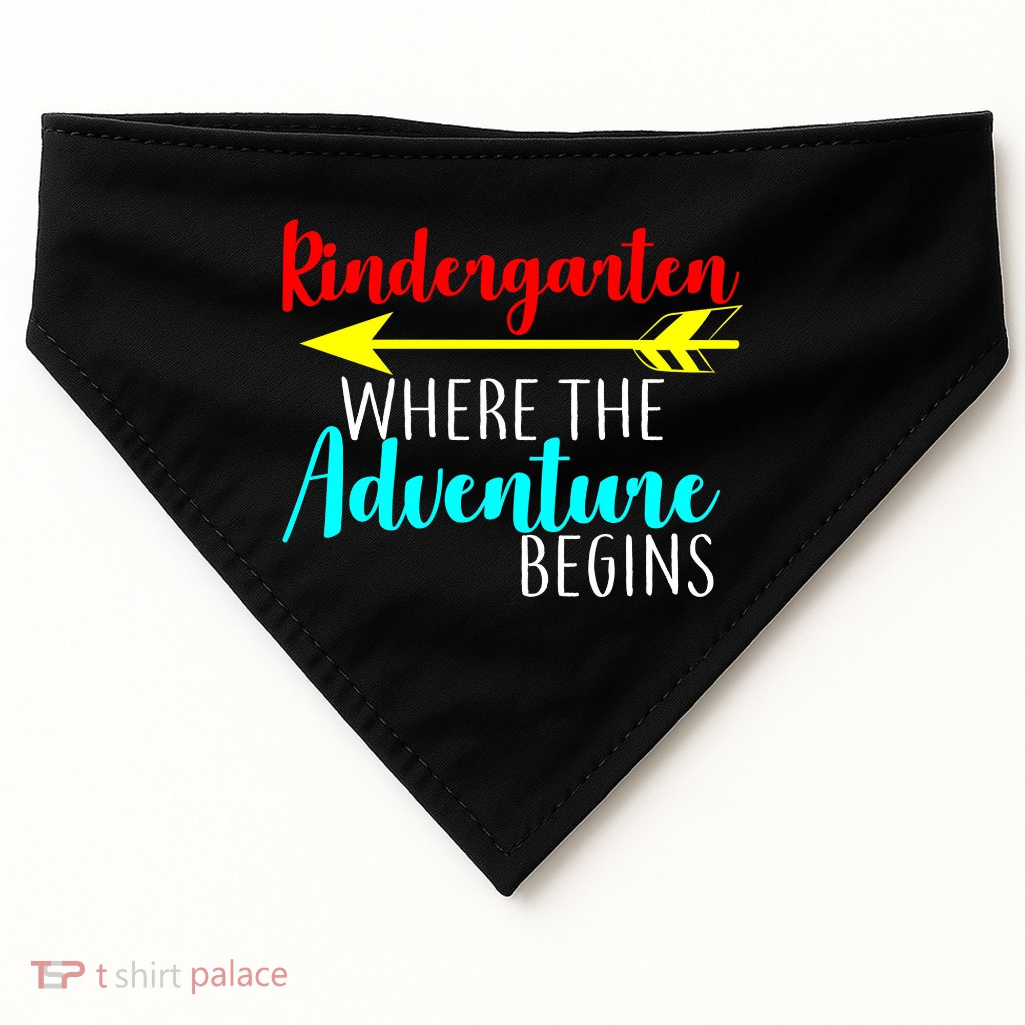 Kindergarten Where The Adventure Begins USA-Made Doggie Bandana