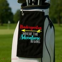 Kindergarten Where The Adventure Begins Golf Towel thumb 2