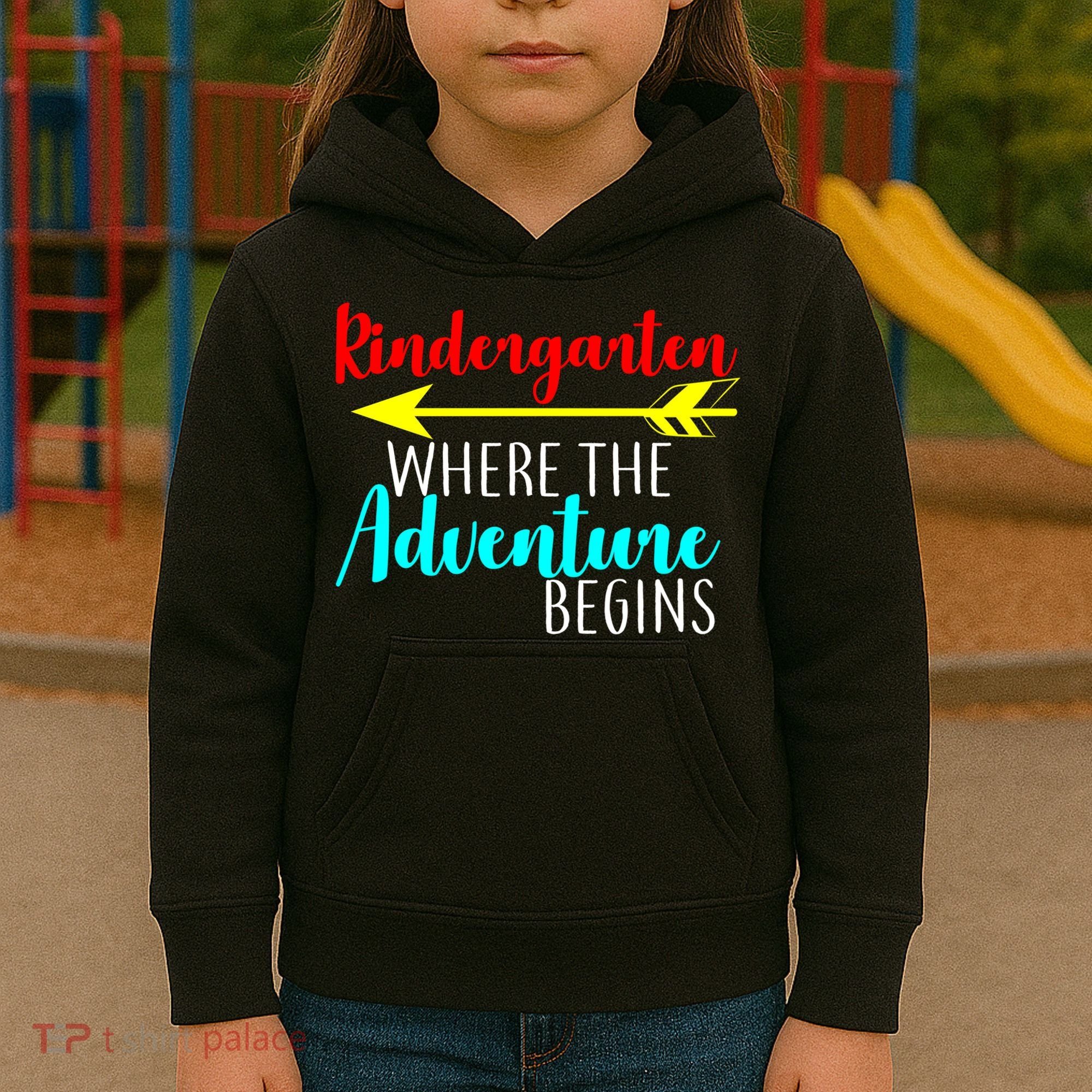 Kindergarten Where The Adventure Begins Kids Hoodie