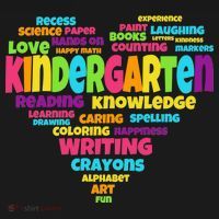 Kindergarten Word Marks Heart Apron thumb 3