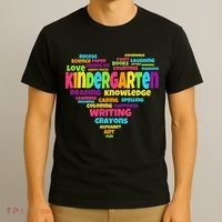 Kindergarten Word Marks Heart T-Shirt thumb 3