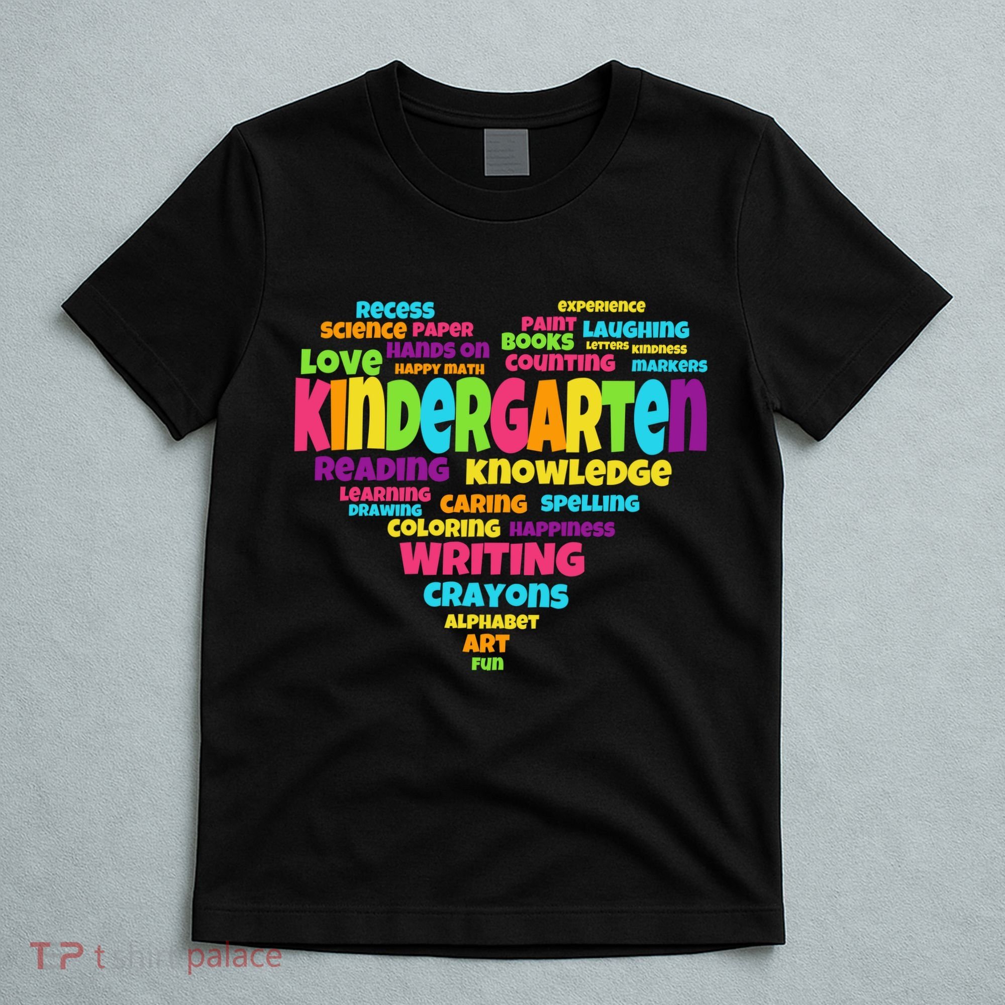 Kindergarten Word Marks Heart T-Shirt