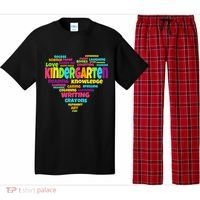 Kindergarten Word Marks Heart Pajama Set thumb 0