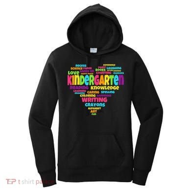Kindergarten Word Marks Heart Women's Hoodie