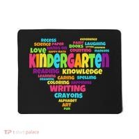 Kindergarten Word Marks Heart Mousepad thumb 0