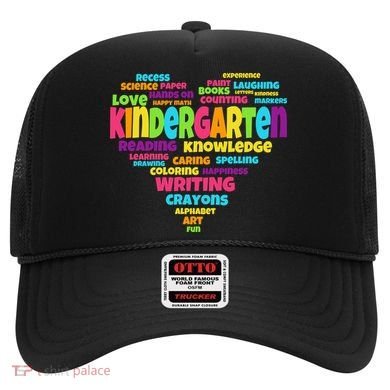 Kindergarten Word Marks Heart Hat