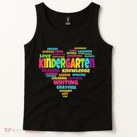 Kindergarten Word Marks Heart Tank Top thumb 2