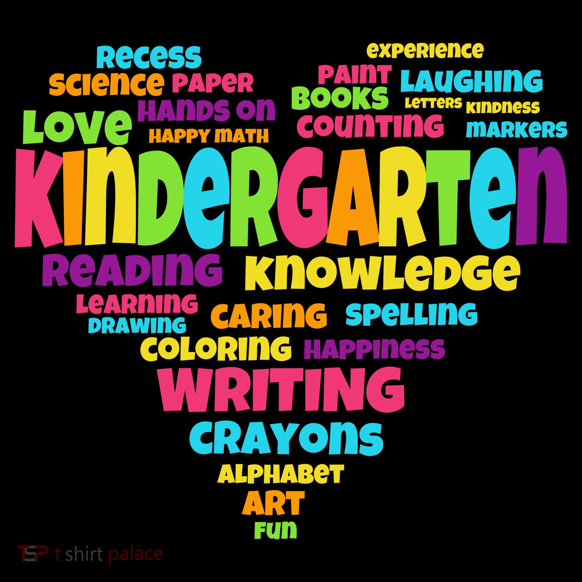 Kindergarten Word Marks Heart Visor