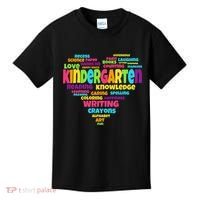 Kindergarten Word Marks Heart Kids T-Shirt thumb 0
