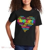 Kindergarten Word Marks Heart Kids T-Shirt thumb 2