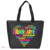 Kindergarten Word Marks Heart Tote Bag thumb 0