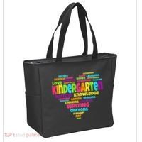Kindergarten Word Marks Heart Tote Bag thumb 2