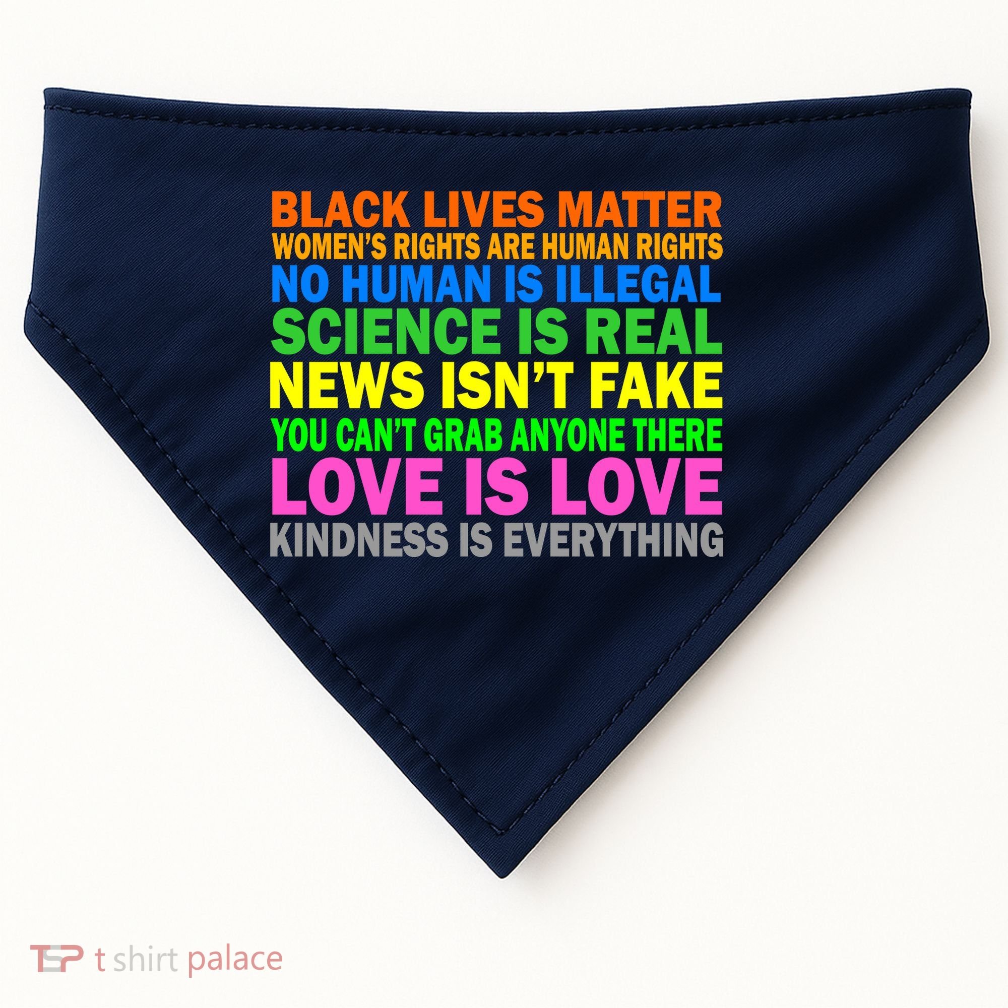 Kindness Is Everything Love Is Love USA-Made Doggie Bandana