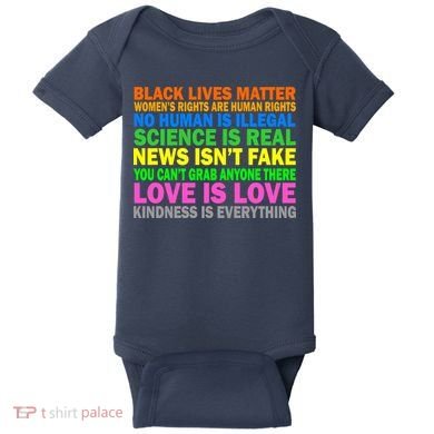 Kindness Is Everything Love Is Love Baby Bodysuit