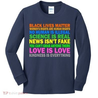 Kindness Is Everything Love Is Love Kids Long Sleeve Shirt