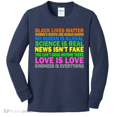 Kindness Is Everything Love Is Love Kids Long Sleeve Shirt